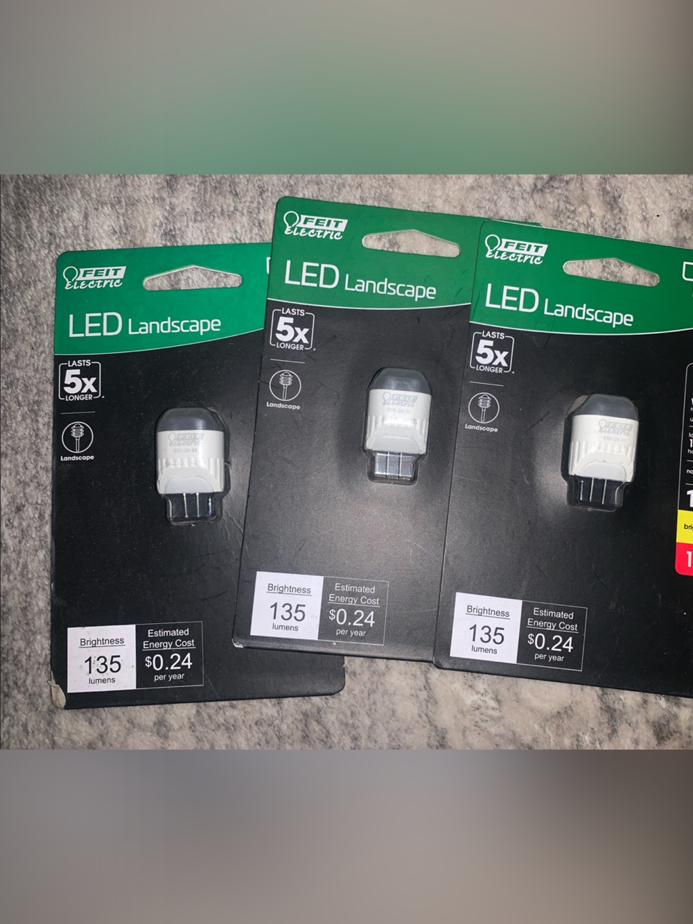 🆕- Feit Electric LED Landscape Bulb 20 WATT 12V Set Of 3 - White